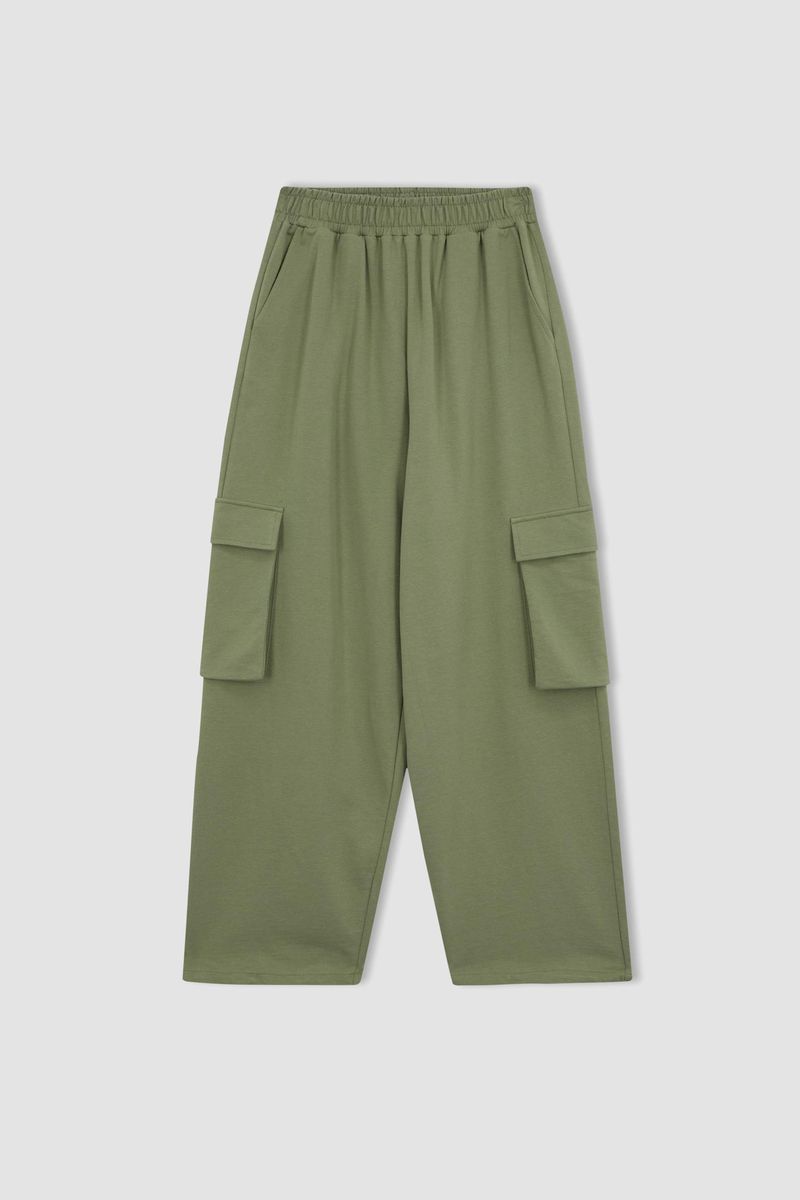 Woman Coool Jogger Fit Knitted Trousers - Khaki