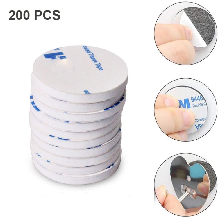 200 PCS 20x1.5mm Round EVA Foam Sticky