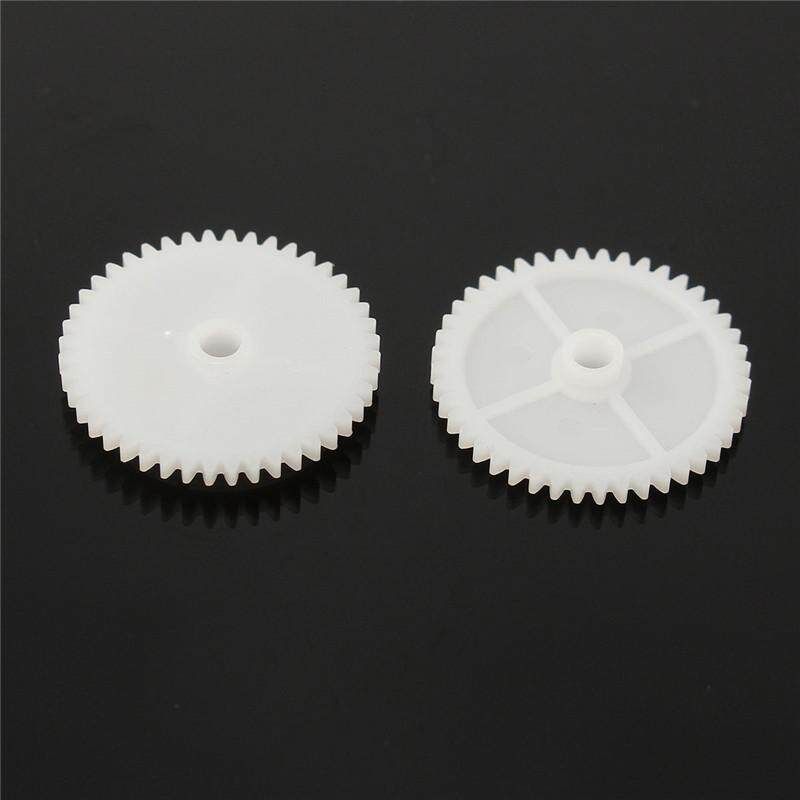 20 SET 10pcs White Gear 3mm Plastic Accessories Of DIY Model Toy Motor Shaft Gear White