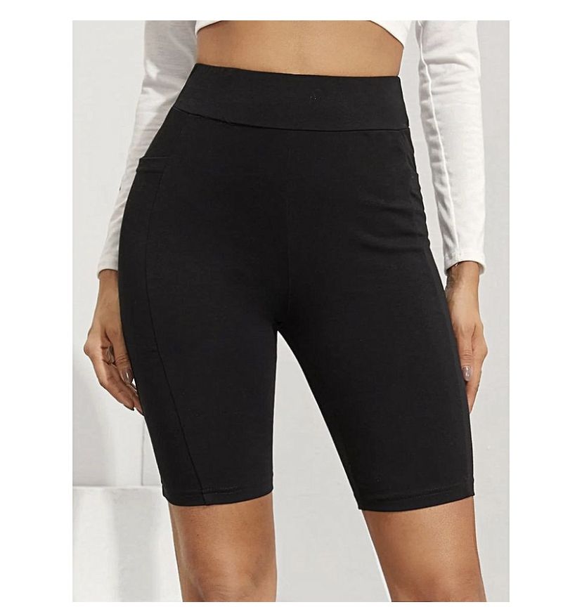 Black Biker Short For Women -biker Short