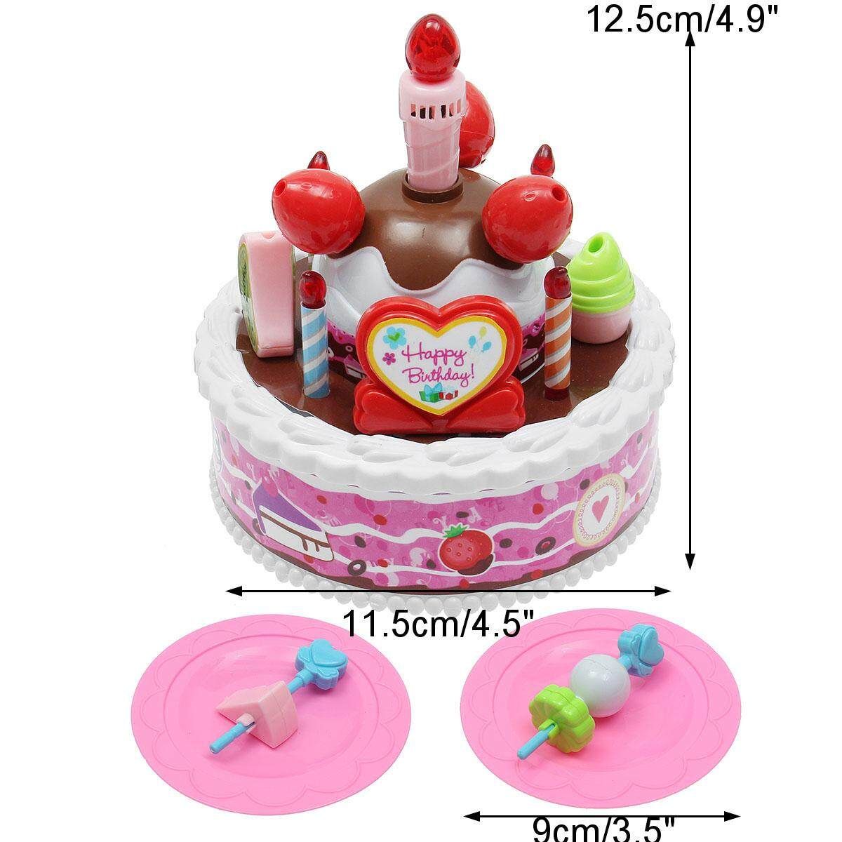 Electric Kid Birthday Music Cake Toy Can Be Blown Out