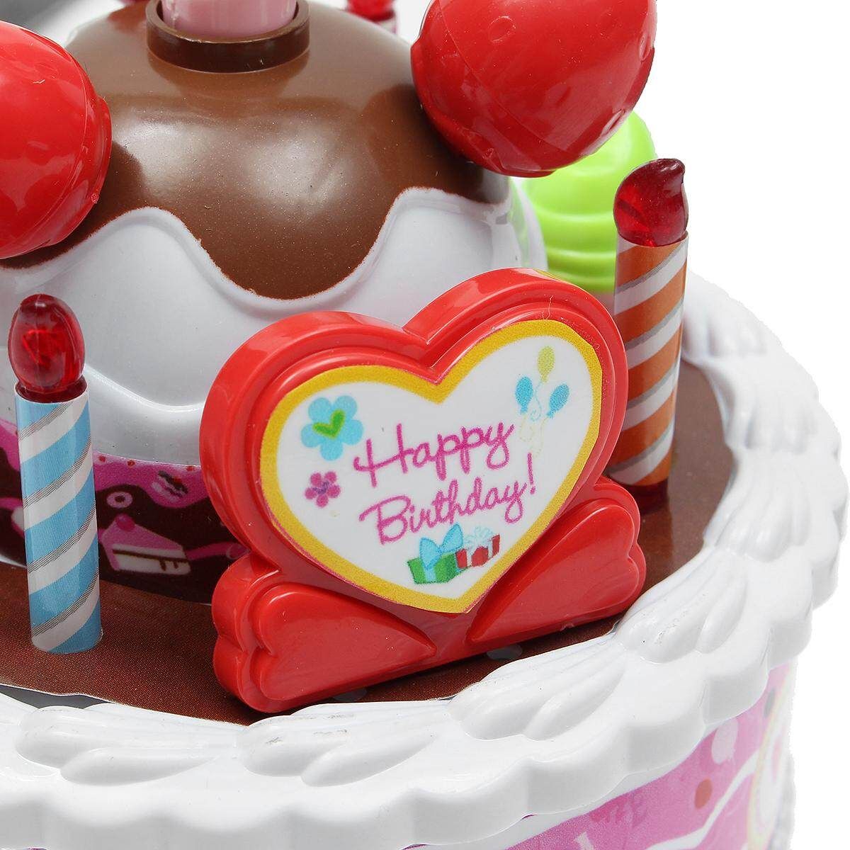 Electric Kid Birthday Music Cake Toy Can Be Blown Out