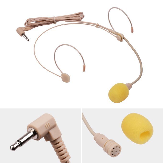 Good Quality Headset Microphone Condenser Mic 3.5mm Right