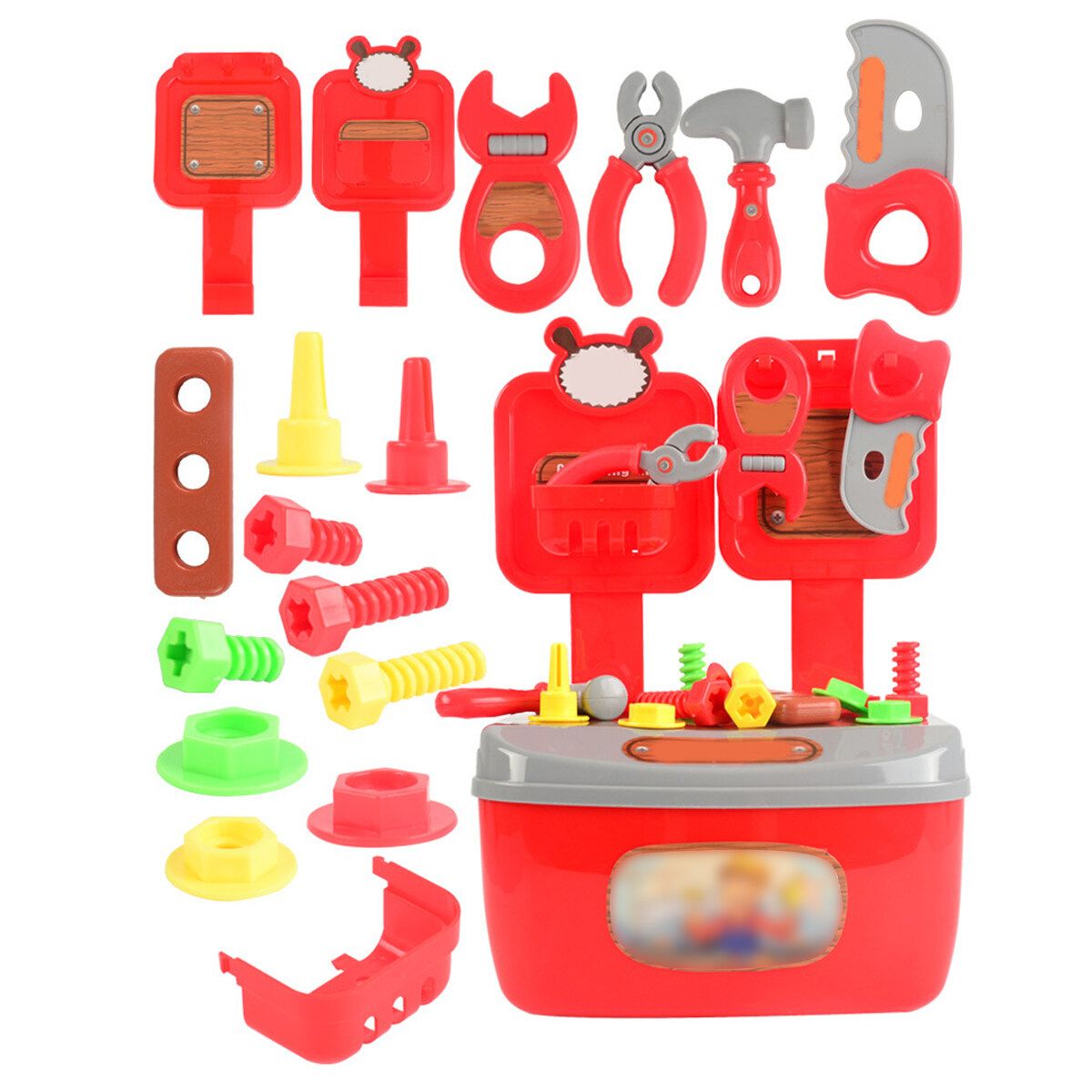 22pcs Children's Simulation Play House Toy Toolbox Maintenance Repair Tool Kit Set Kid