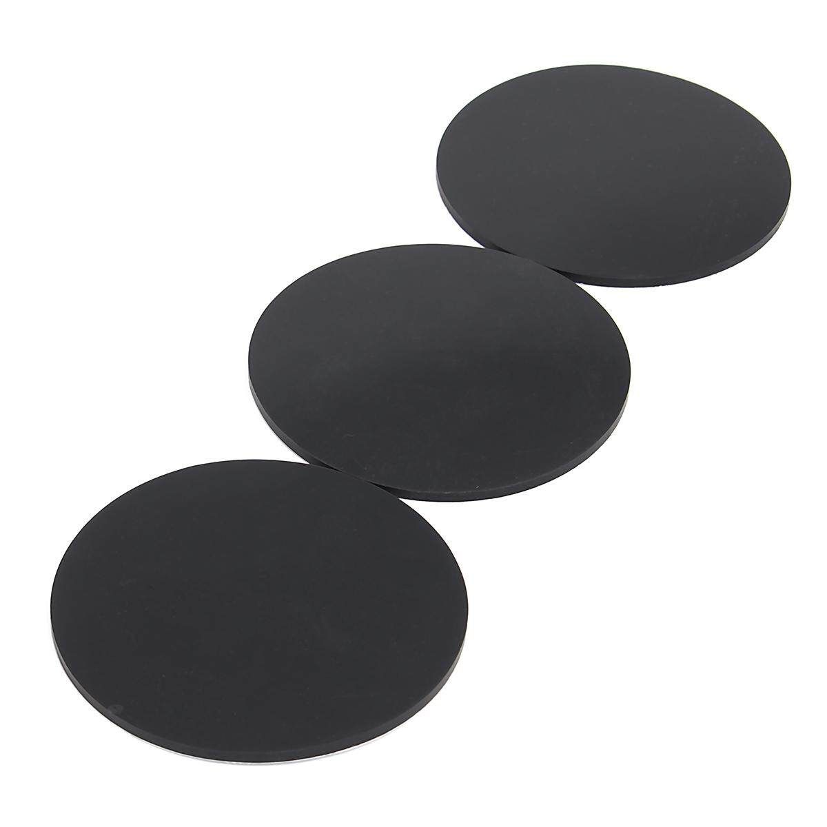 Lot Of 3Pcs 120mm Black Silcone Round Bases Stand For Wargames Table Games