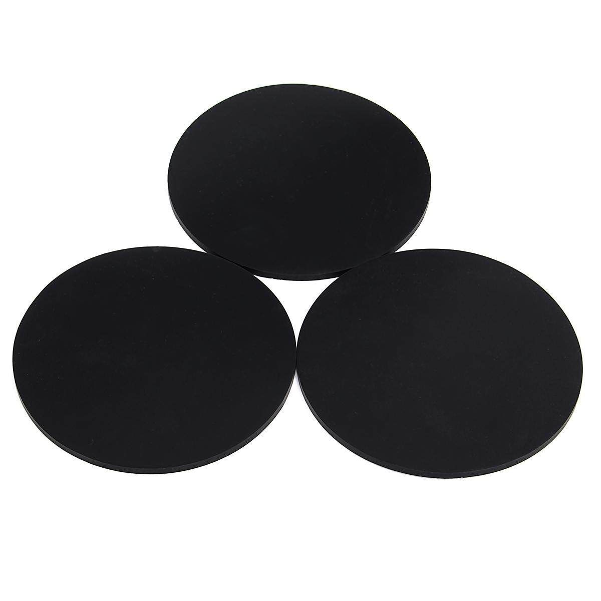 Lot Of 3Pcs 120mm Black Silcone Round Bases Stand For Wargames Table Games