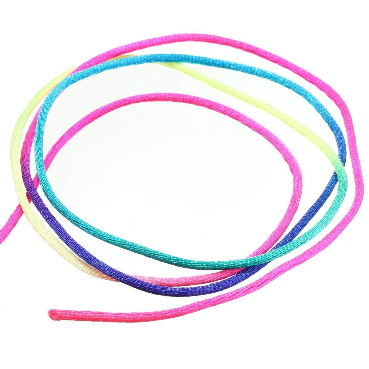 20M Rope 2mm Nylon Chinese Knot Cord Macrame Bead Braided Jewelry Thread String Colorful