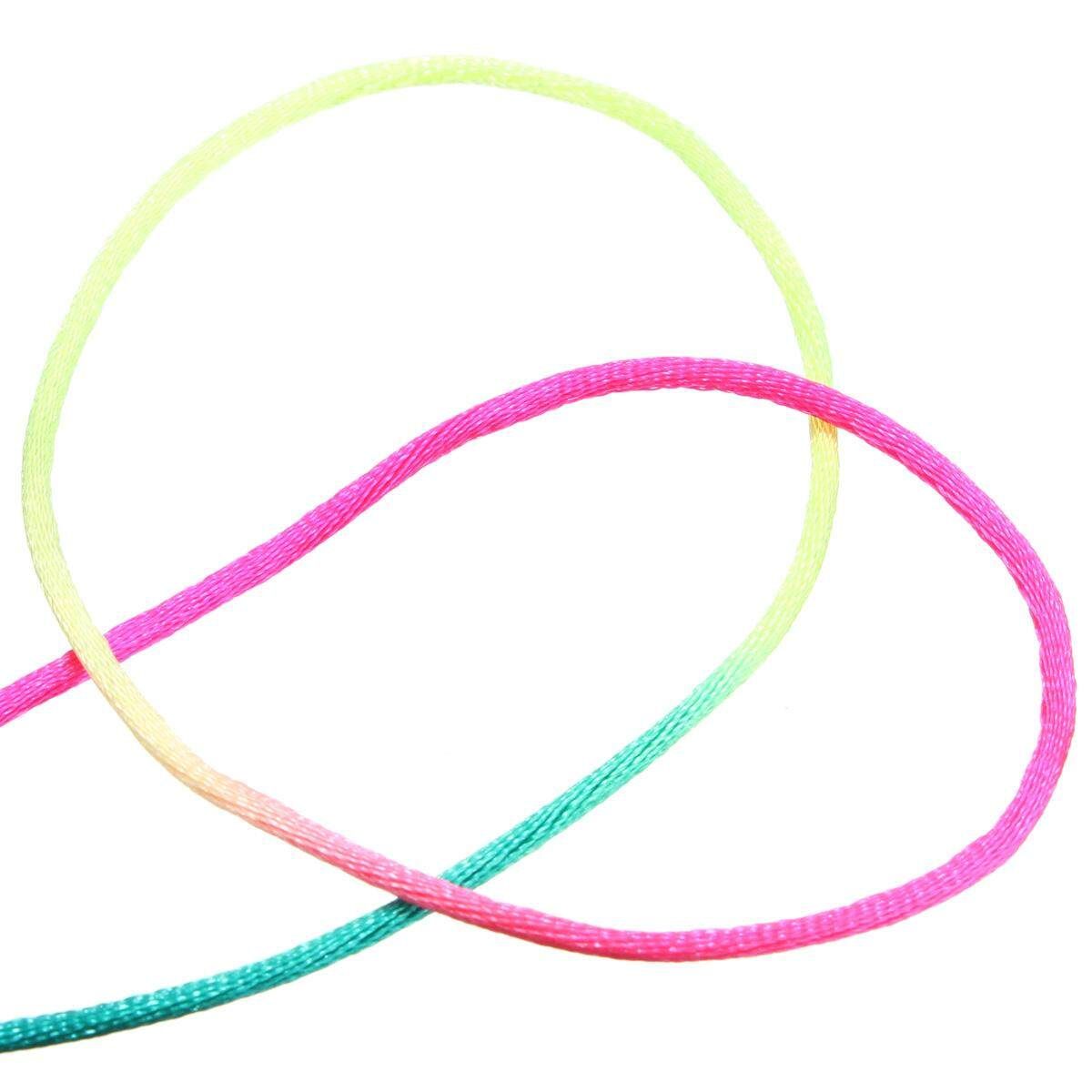 20M Rope 2mm Nylon Chinese Knot Cord Macrame Bead Braided Jewelry Thread String Colorful
