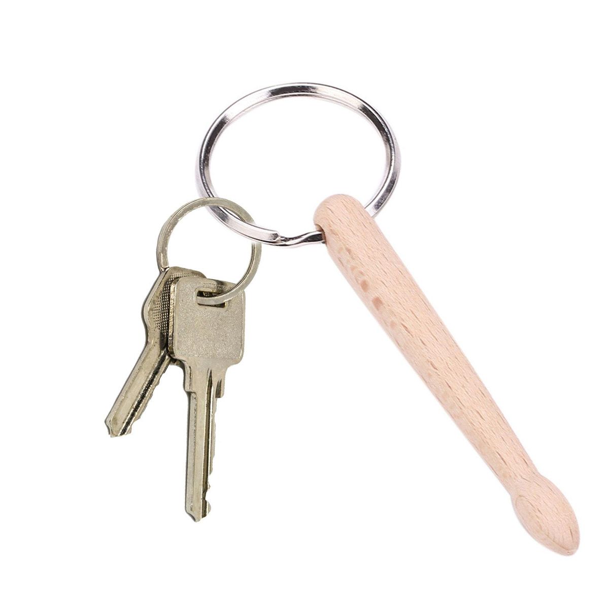Drumstick Percussion Keyring Musical Instrument Toys Wood 1 Drum Rod