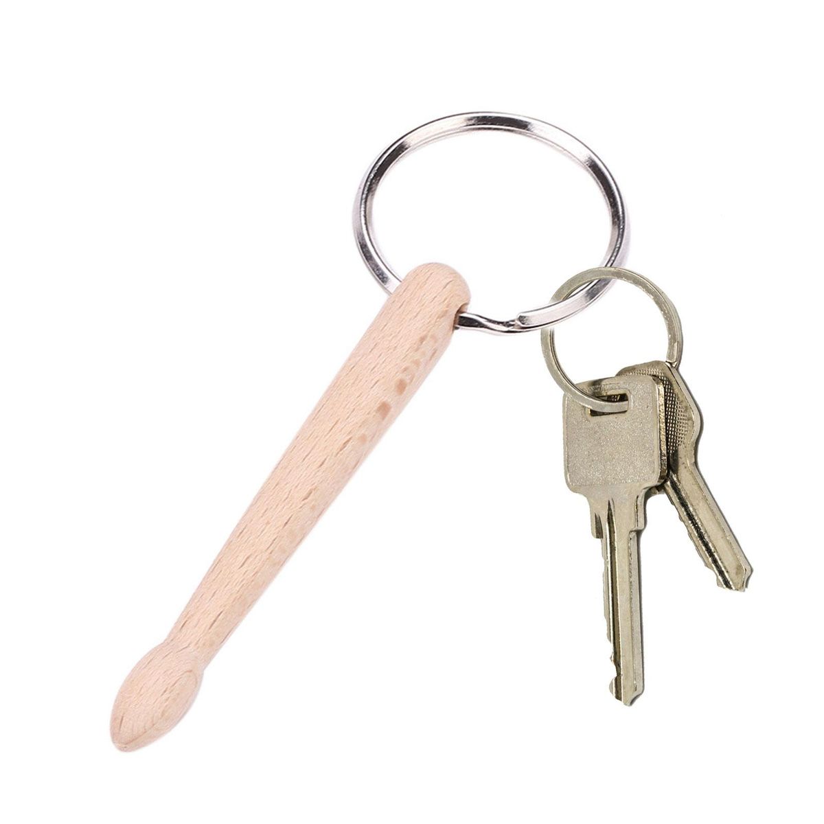 Drumstick Percussion Keyring Musical Instrument Toys Wood 1 Drum Rod