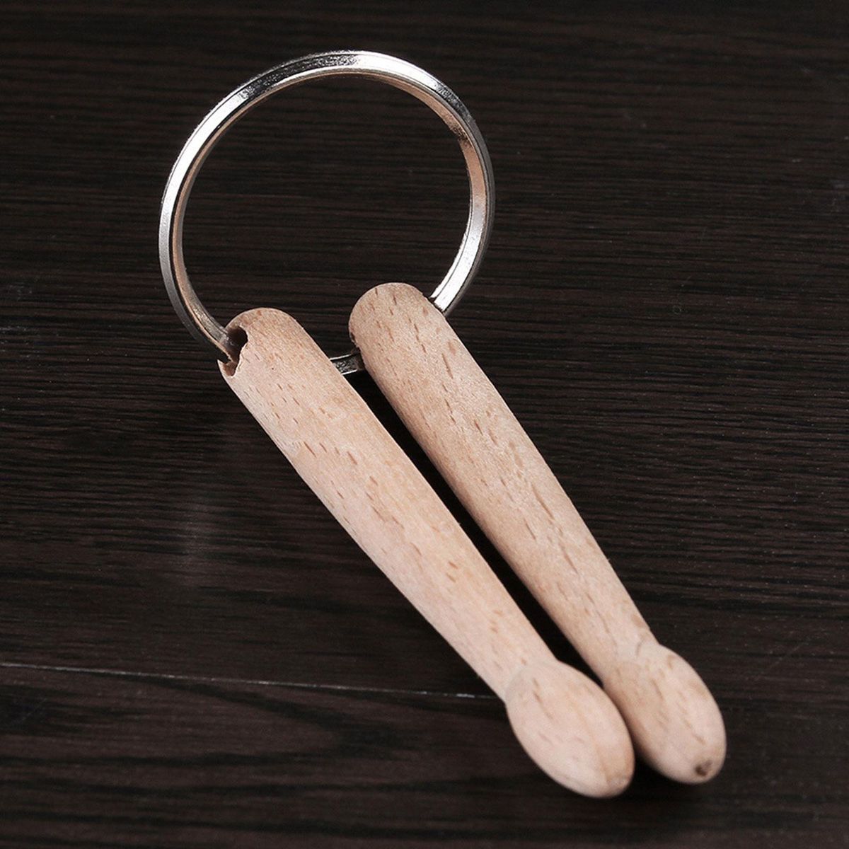 Drumstick Percussion Keyring Musical Instrument Toys Wood 1 Drum Rod