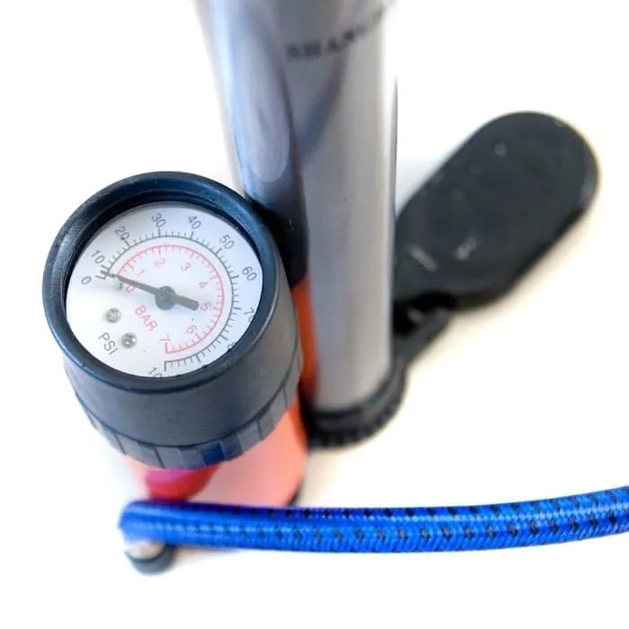 Portable High Pressure Pump With Tank, Guage For Bikes, Bicycles, Balls Etc