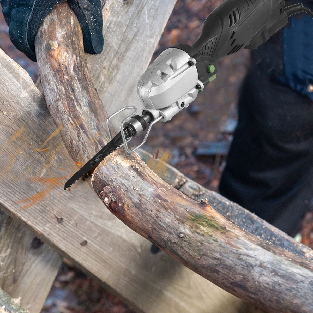 600W 5-Amp Mini Compact Reciprocating Saw Corded