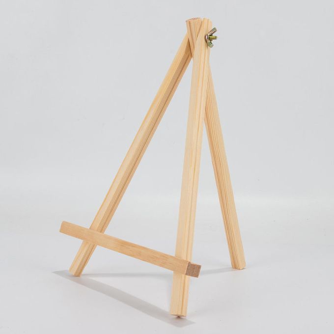Artist Wooden Easel Tripod Fold Tabletop Painting Name Card Stand
