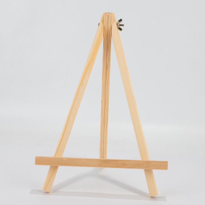 Artist Wooden Easel Tripod Fold Tabletop Painting Name Card Stand