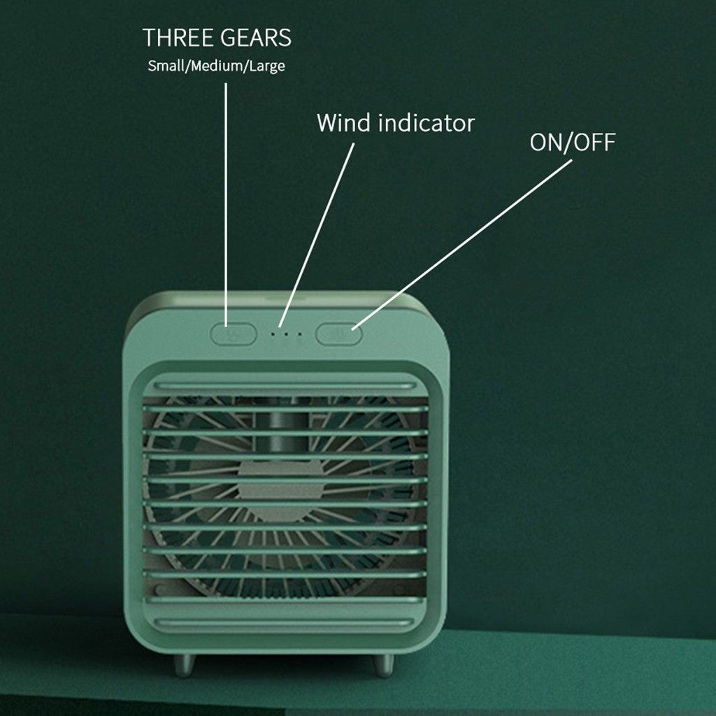 Portable #3 Office Rechargeable USB Air Water-cooled Humidifier Fan Fan Mini Air Desktop Cooling Purifier For Conditioner Cooler