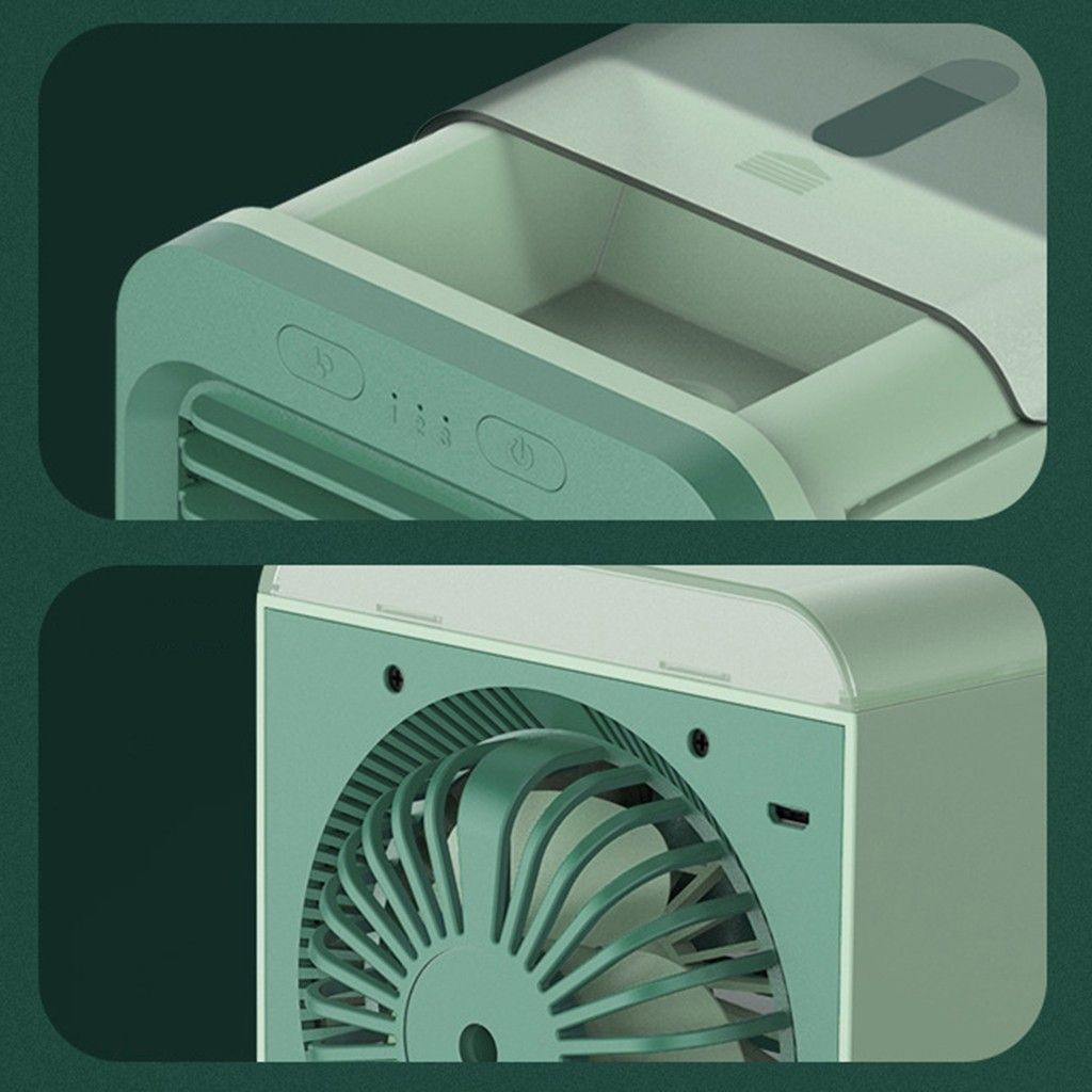 Portable #3 Office Rechargeable USB Air Water-cooled Humidifier Fan Fan Mini Air Desktop Cooling Purifier For Conditioner Cooler
