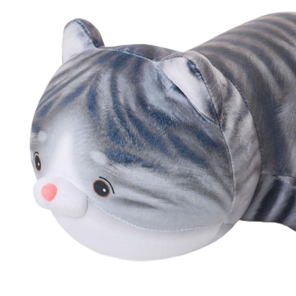 Plush Cushion Cute Cat Stuffed Toy Grey