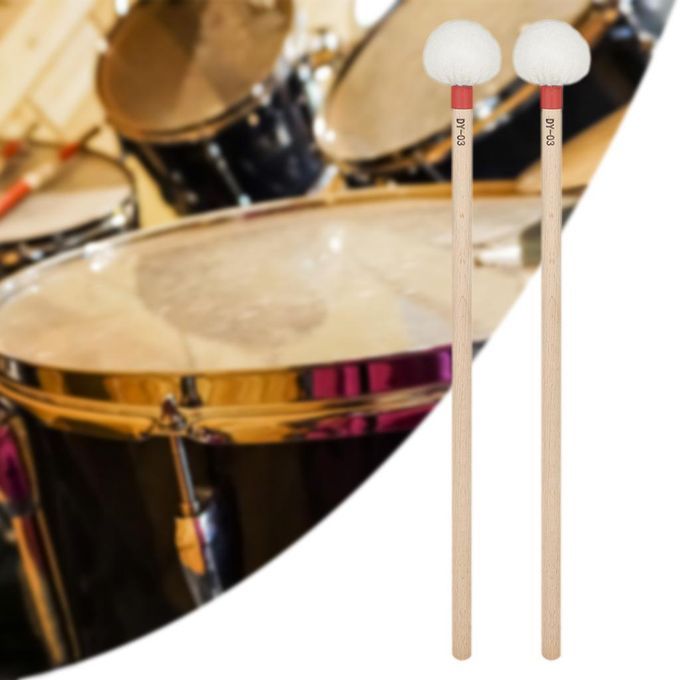 1 Pair Percussion Mallet Sticks For Xylophone, Instrument Parts Red