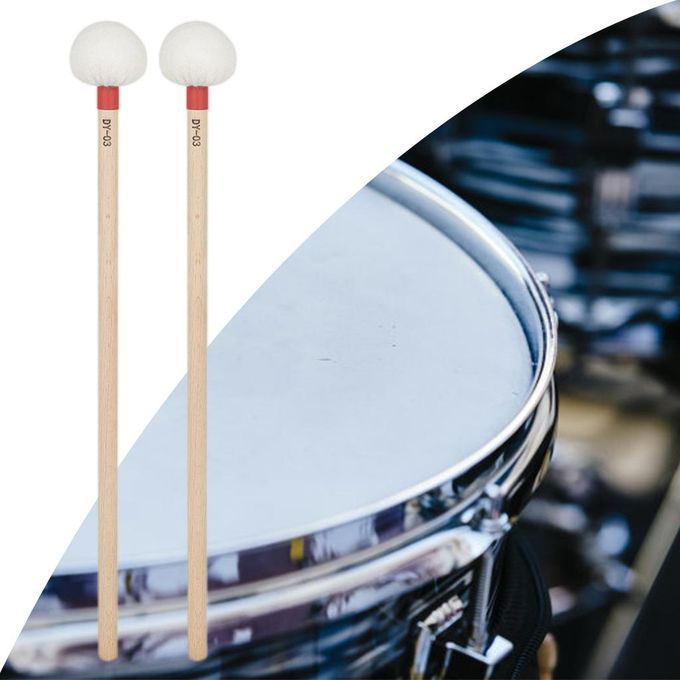 1 Pair Percussion Mallet Sticks For Xylophone, Instrument Parts Red