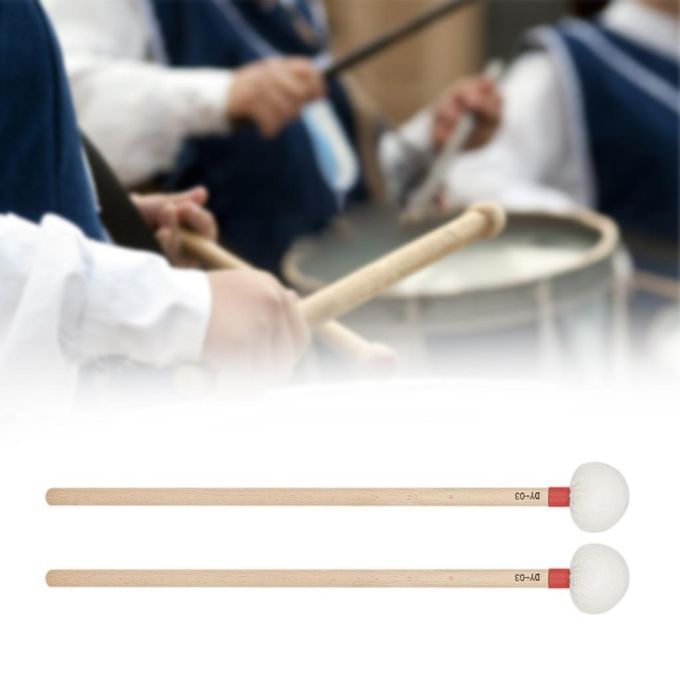 1 Pair Percussion Mallet Sticks For Xylophone, Instrument Parts Red