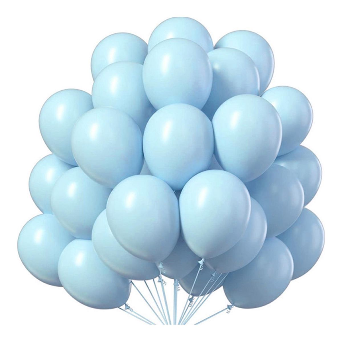 50Pcs Birthday Balloons Romantic Heart Round Latex Balloons Toys Blue