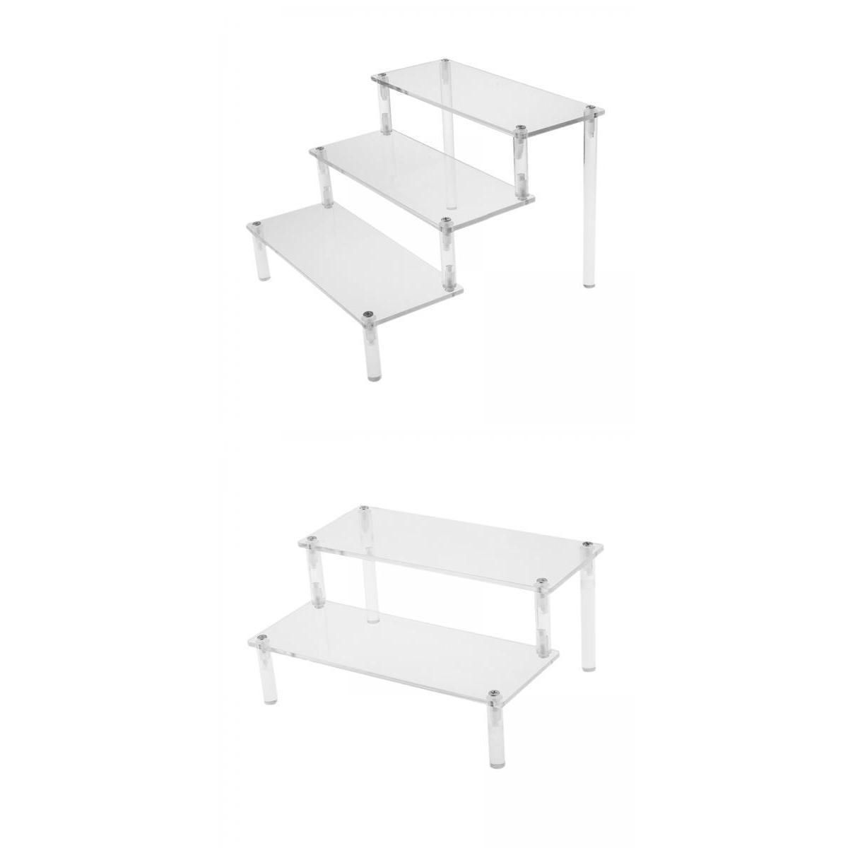 2Pcs 2 Layer 3 Layer Jewelry Tabletop Display
