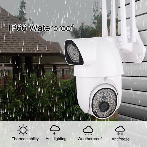 PTZ HD WiFi Camera IP Camera Outdoor Pan Tilt Night Vision