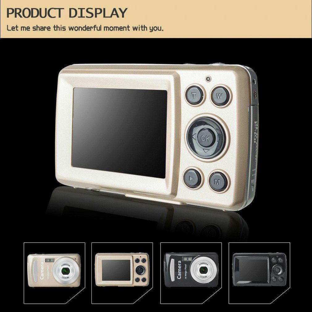 16 Million Pixels 2.7-inch Portable Digital Camera Convenient High Definition Mini Digital Camera Recorder
