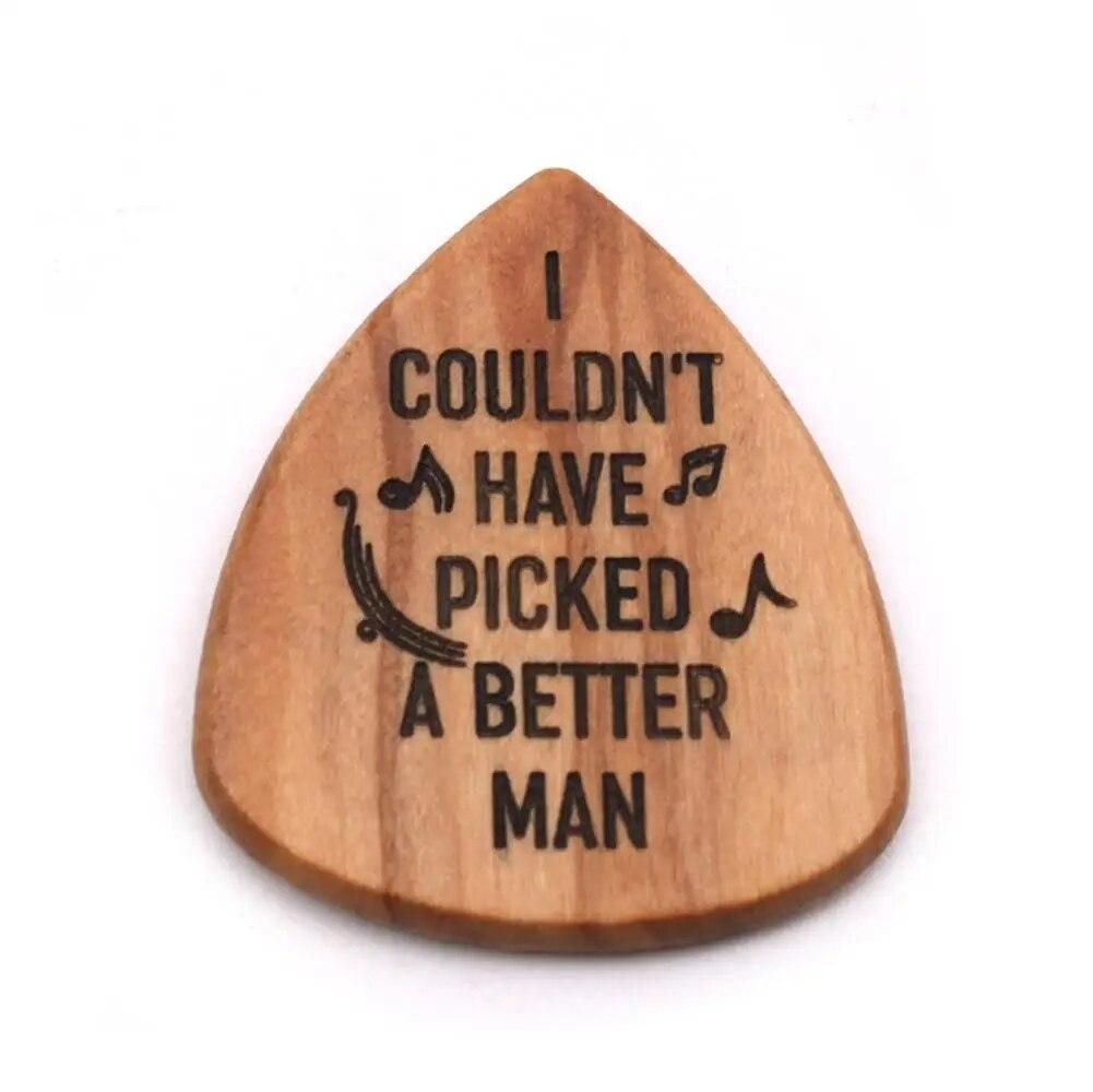 Guitar Pick Holder Suit Wooden Guitar Picks Case Delicate Guitar Picks Acoustic Electric Guitar Accessories Musical Instrument