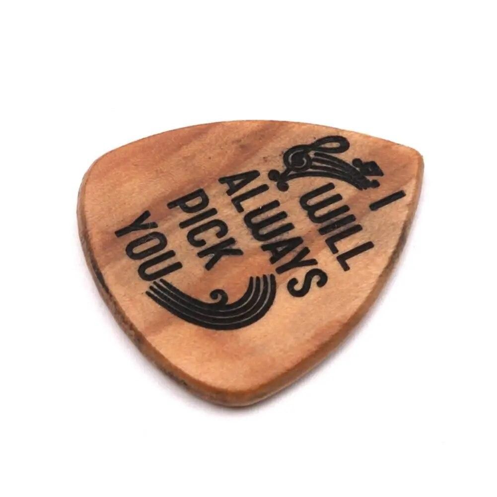 Guitar Pick Holder Suit Wooden Guitar Picks Case Delicate Guitar Picks Acoustic Electric Guitar Accessories Musical Instrument