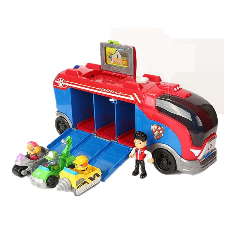 Paw Patrol Mission Cruiser Music Rescue Base Bus Toy Set