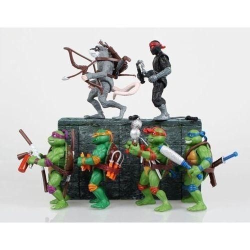 6 Pcs/set Teenage Mutant Ninja Turtles Shape Desk Ornament Toys - Multicolor