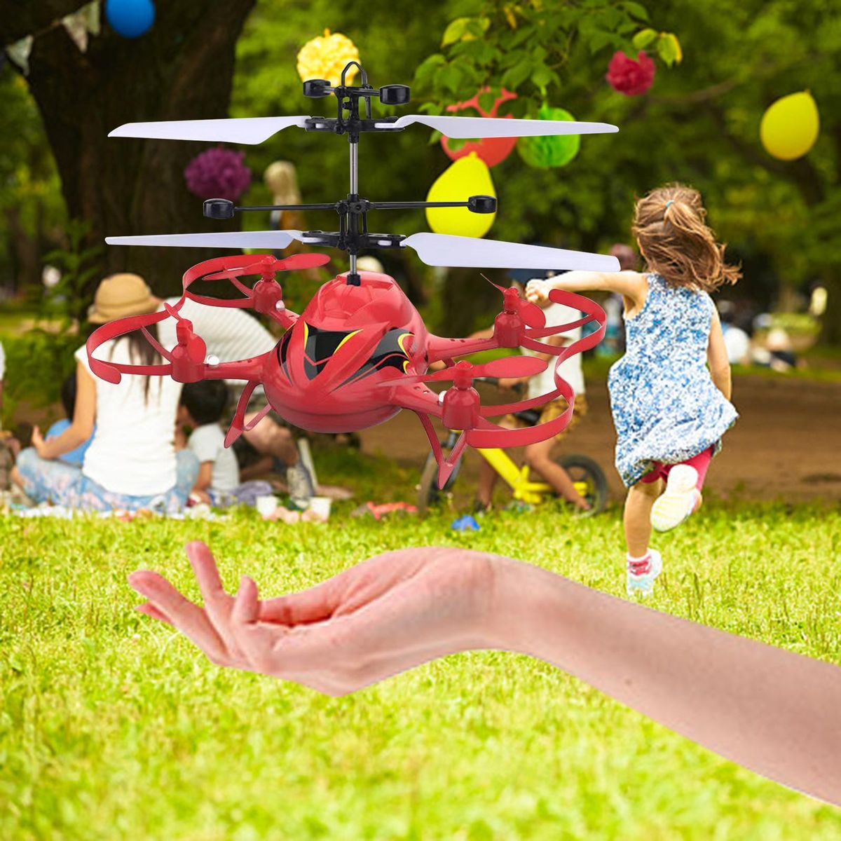 RC Induction Helicopter Toy USB Charging Airplane  A
