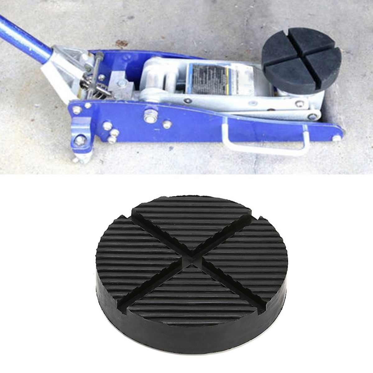 Floor Car Rubber Jack Pad  Slotted Frame Protector Guard
