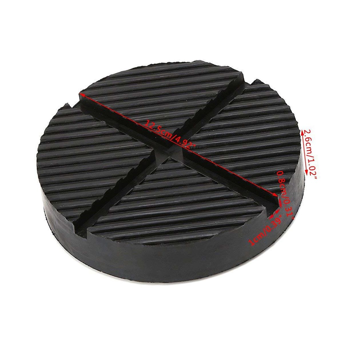 Floor Car Rubber Jack Pad  Slotted Frame Protector Guard