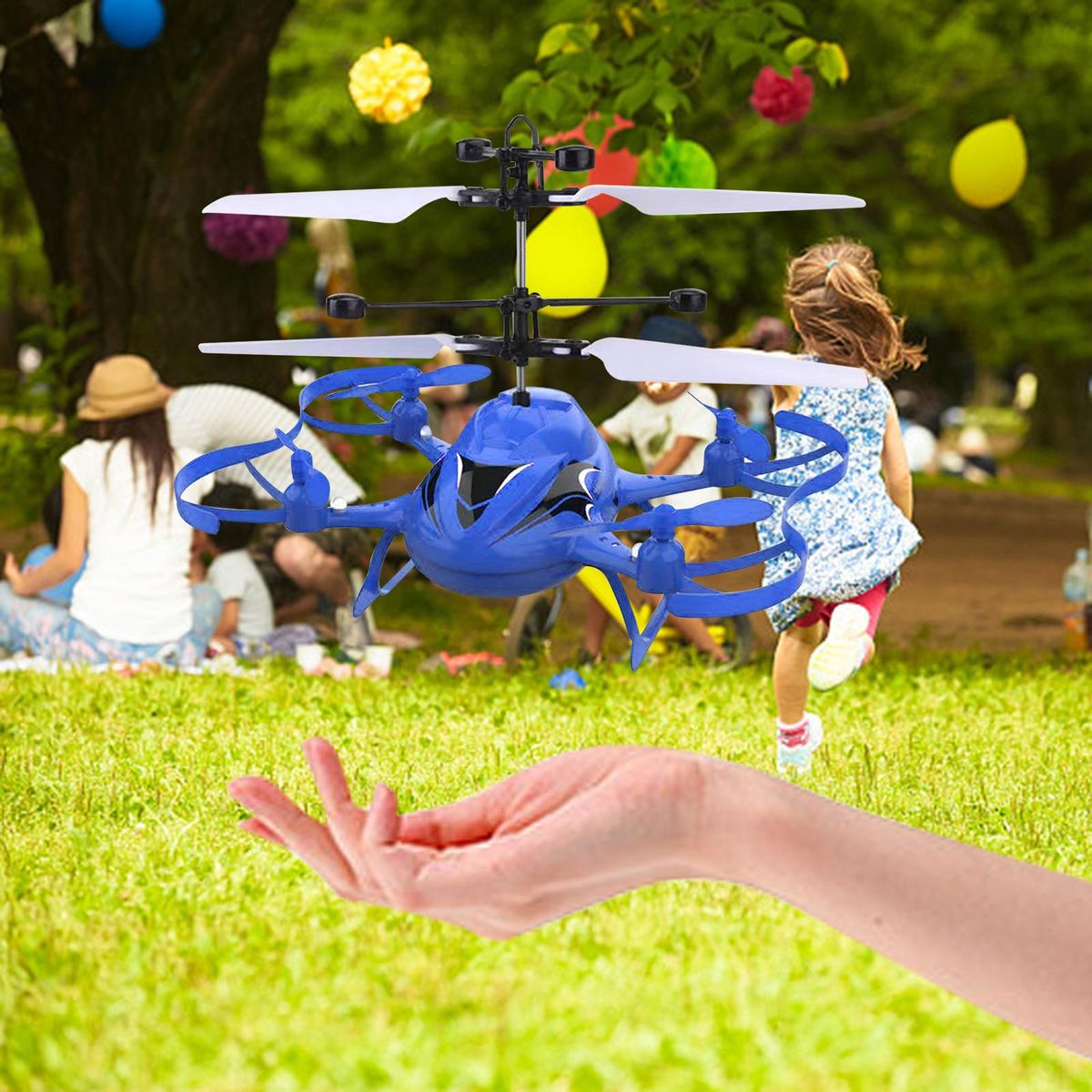RC Induction Helicopter Toy USB Charging Airplane  B