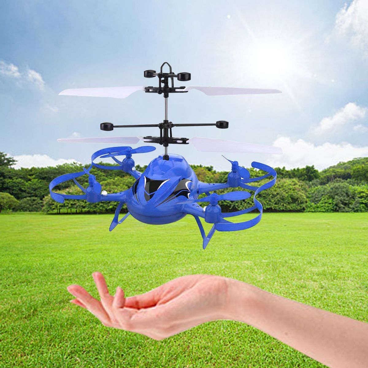 RC Induction Helicopter Toy USB Charging Airplane  B