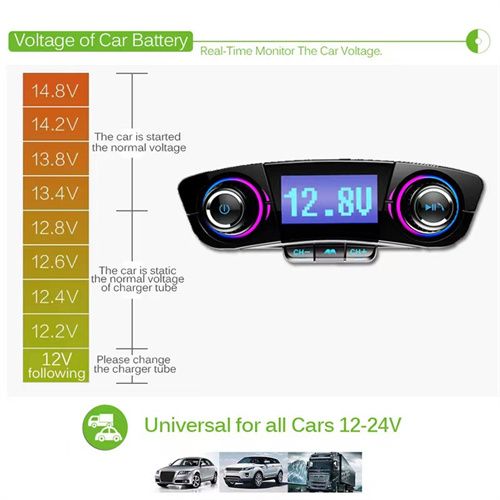 Car FM Transmitter Aux Modulator Bluetooth Handsfree Car Kit Car Audio MP3 Player