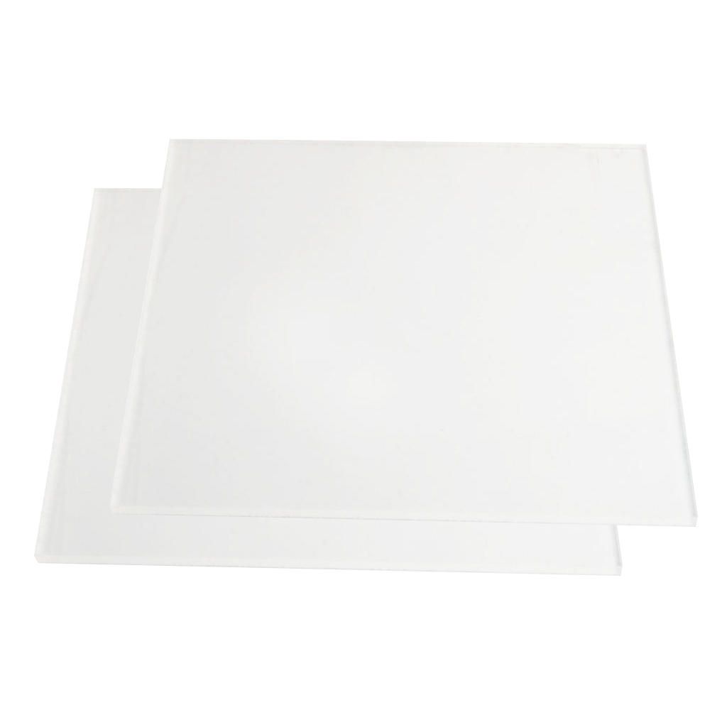 2x Thickness Clear Acrylic Perspex Sheet Transparent Board Perspex