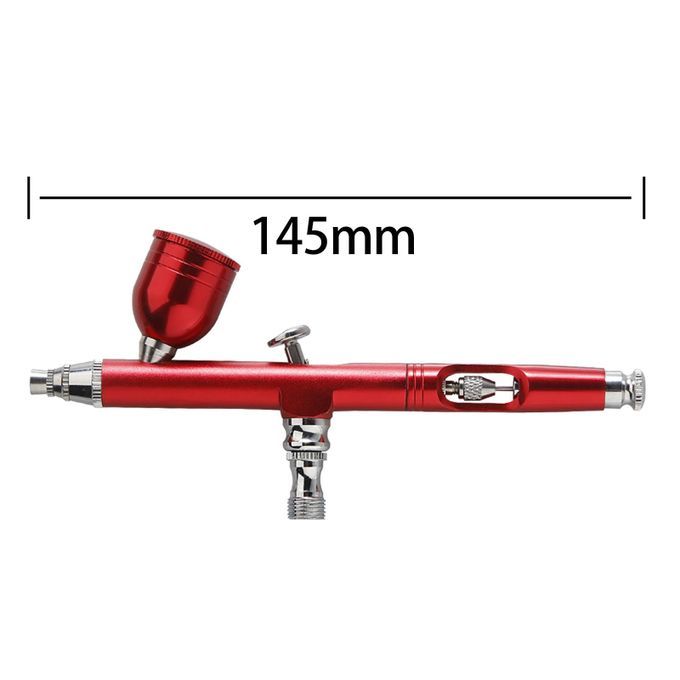 Portable Air Brush Set Cordless 7cc 0.3mm Nozzles Airbrush For Red