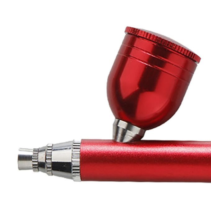Portable Air Brush Set Cordless 7cc 0.3mm Nozzles Airbrush For Red