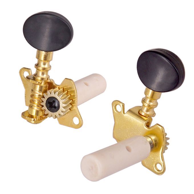 Instrument Replacement Open 3R3L Folk Guitar Tuning Peg Tuner Oval