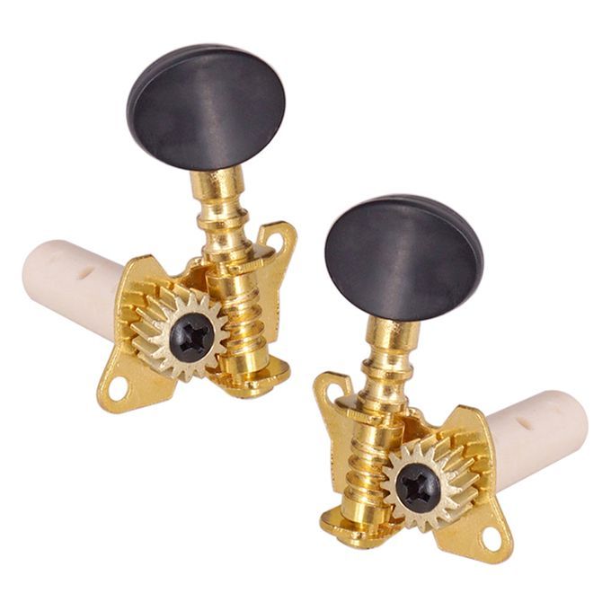 Instrument Replacement Open 3R3L Folk Guitar Tuning Peg Tuner Oval