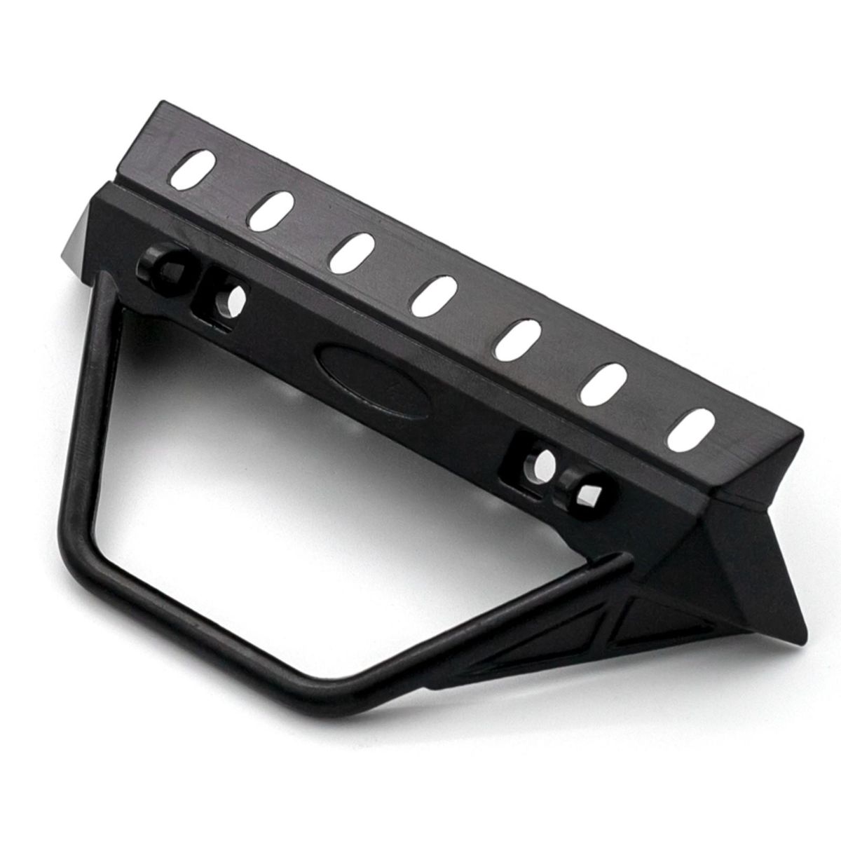Remote Control  Bumper Metal Front Bumper with Tow Hooks and Lights freplacement for 1/10 Remote Control Crawler TRAX4 Axial SCX10 90046 90047 & SCX10 III AXI03007 AXI03003