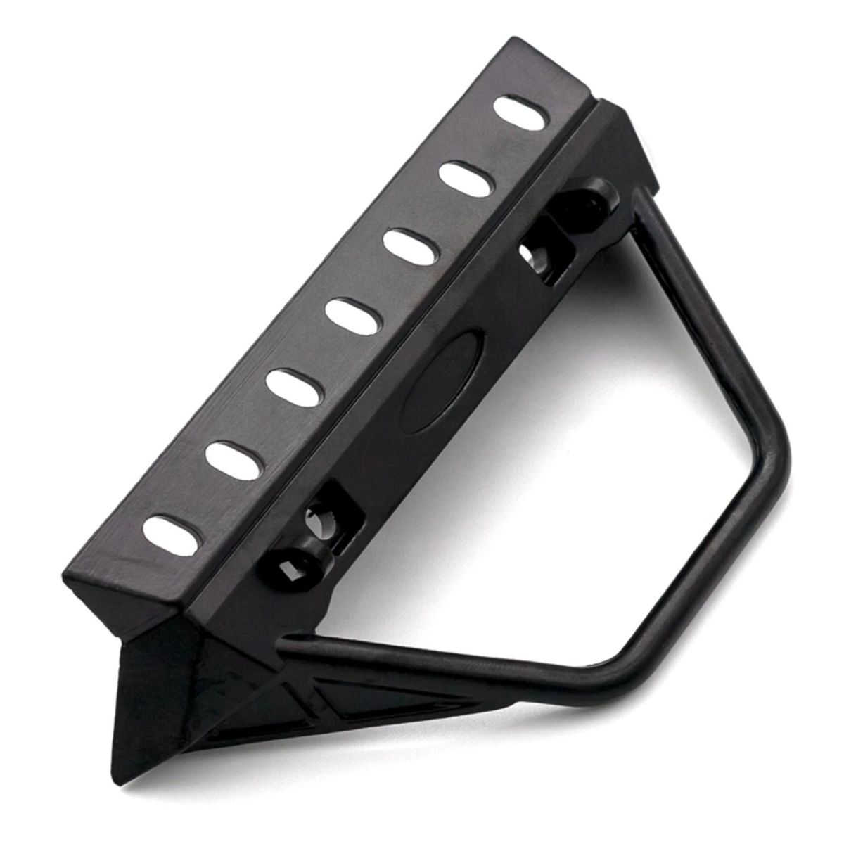 Remote Control  Bumper Metal Front Bumper with Tow Hooks and Lights freplacement for 1/10 Remote Control Crawler TRAX4 Axial SCX10 90046 90047 & SCX10 III AXI03007 AXI03003