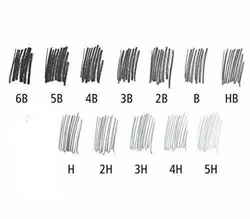 12 Graded Pencils - Art Purpose
