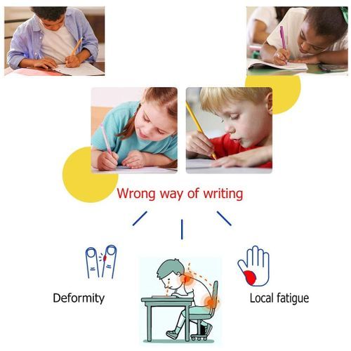 40pcs Pencil Grip - Ergonomic Writing Aid Silicon Gel Grips