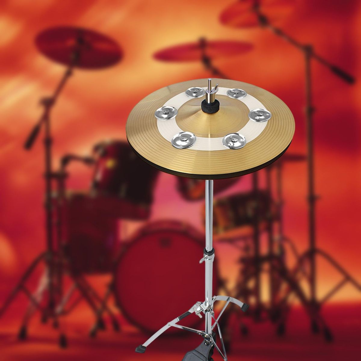 Cymbal Rings Durable Hihat Tambourine Drum Set Performance
