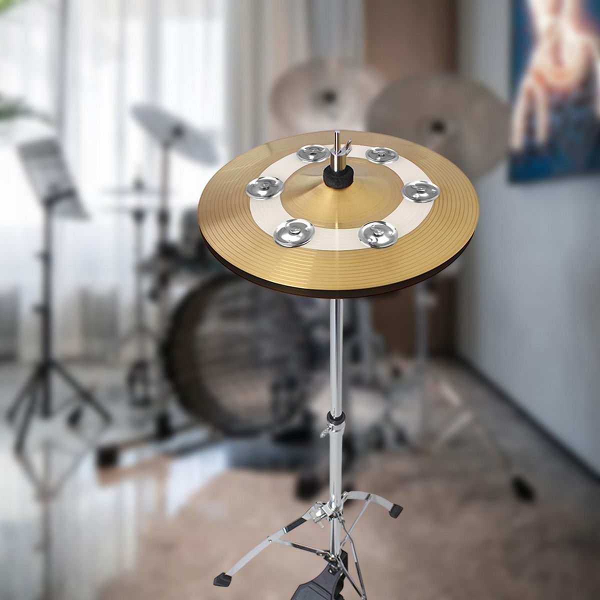 Cymbal Rings Durable Hihat Tambourine Drum Set Performance